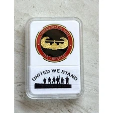 ARMY AIR ASSAULT US Army Challenge Coin with Case United We Stand