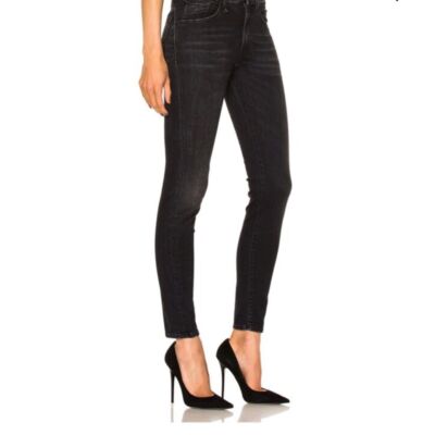 R13 Alison Skinny Jeans Black Marble SIZE 25X28.5 NWT $450 Italy mid rise