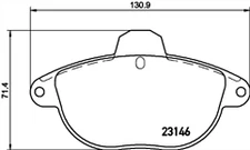 APEC PAD931 FRONT BRAKE PAD SET FOR CITROEN XANTIA SAME DAY DISPATCH