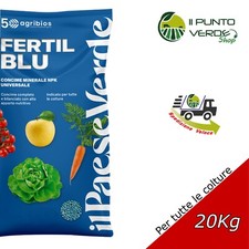 Concime Granulare NPK BLU 20 kg per Orto Agrumi Prato Giardino NUTRE 60 GIORNI