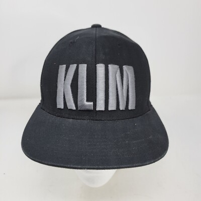 KLIM Hat Men Cap Motorcycle Biker BMX Skater Board Ski Spellout Black Grey Adult