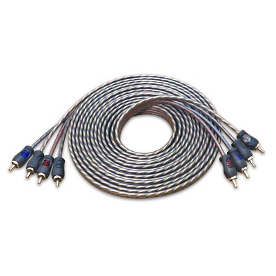 #ad RECOIL RCI412 99.99% Oxygen Free Copper 12ft 4 Channel RCA Audio Cable $13.99