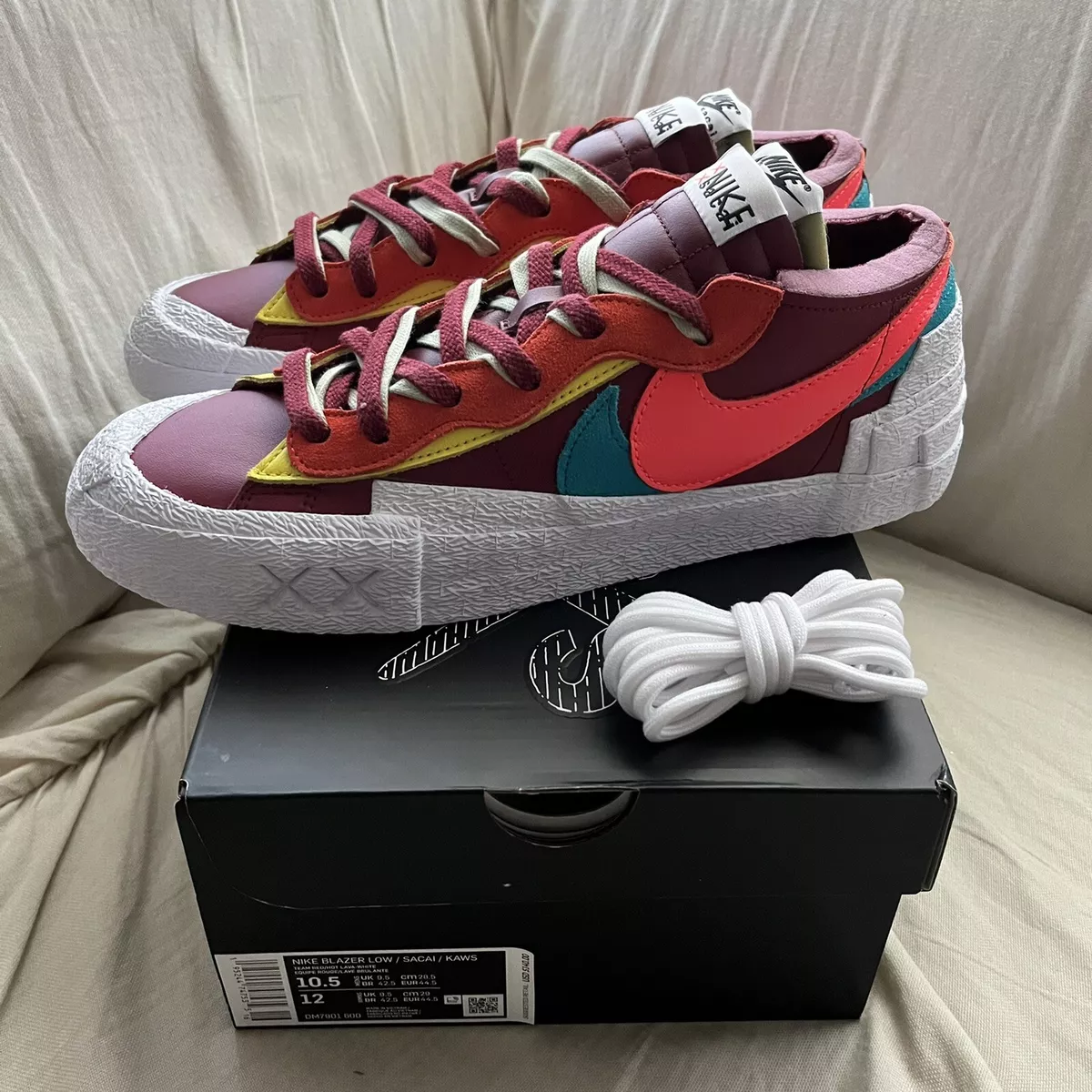 KAWS x Sacai x Nike Blazer Low Team Red - New Size 10.5 Ships ASAP