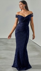 navy bardot dress next