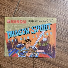 Dragon Spirits Nintendo NES Instruction Manual Booklet ONLY