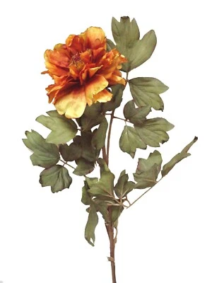 (01141-33985) ARTIFICIAL FLOR INDIVIDUAL PEONIA PAEONIA NARANJA - Imagen 1 de 2