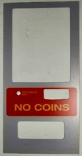 DIXIE NARCO SODA VENDING MACHINE COKE FRONT BILL VALIDATOR BEZEL DECAL 