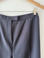 VINTAGE 90s Burberry London Women  s Straight Leg Navy Dress Pants - UK 12