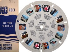 View-Master Reel PR-1 Preview Reel Spring Summer Release 1953 Sawyer's RARE reel