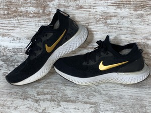 nike epic react flyknit black gold