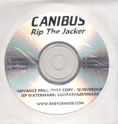 canibus rip the jacker cd promo