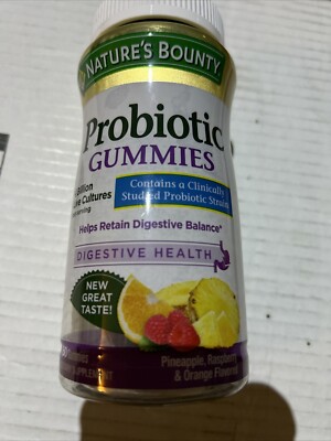 Nature's Bounty Probiotic Gummies 60 Gummies 60 Ct Exp 12/2024 New Sealed