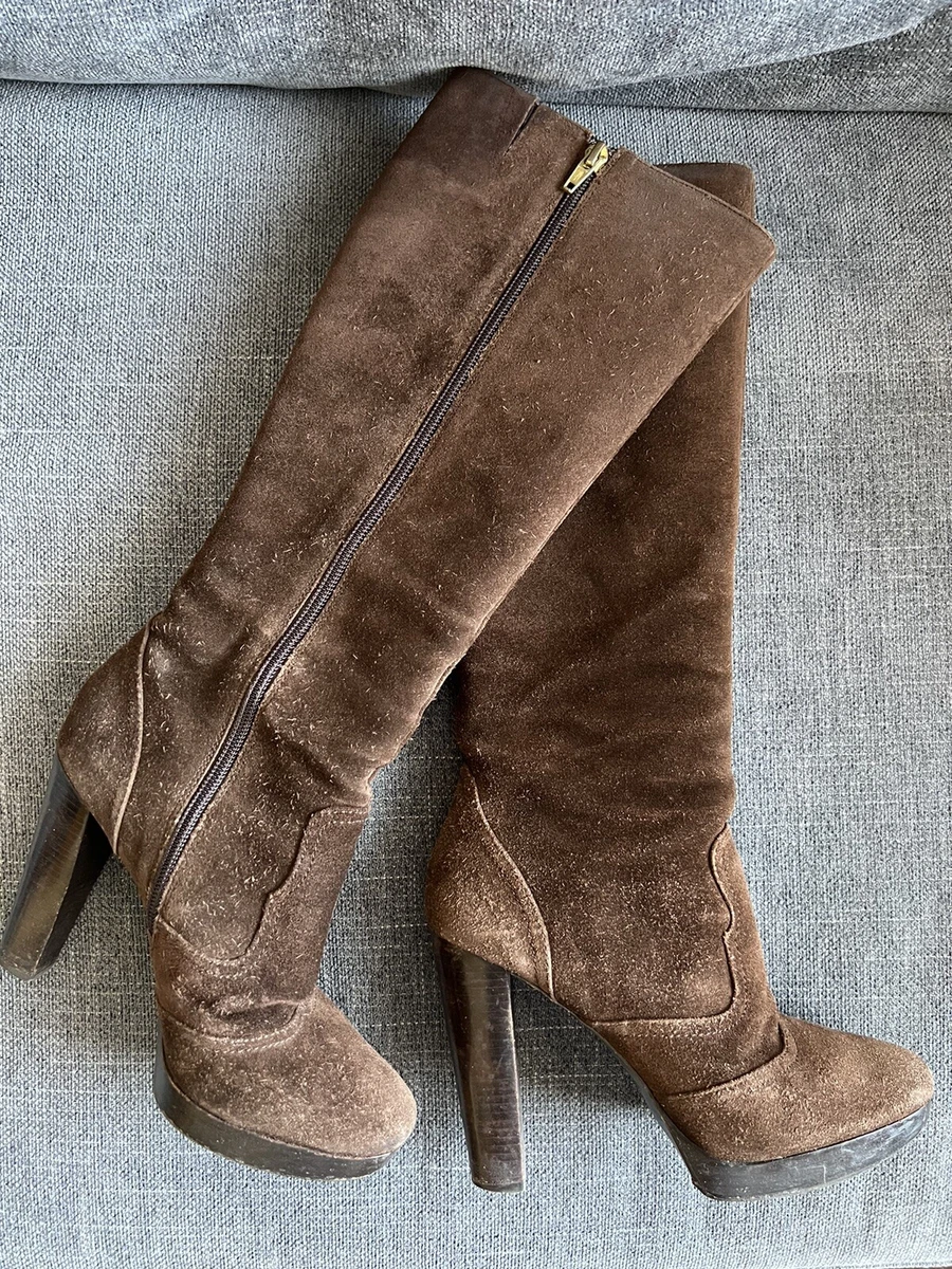 Michael kors boots best sale suede