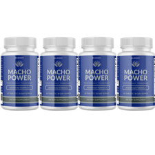 Macho Power Male, Macho Power Tablets for Energy and Vitality - 4 Bottles