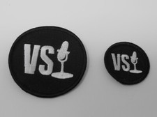 Pair New Vin Scully Los Angeles Dodgers Brooklyn Memorial Cloth Iron On Patch 