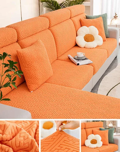 Universal Stretch Sofa Covers 1/2/3/4 Seater Protector L Shape Couch Slipcover - Bild 16 von 38
