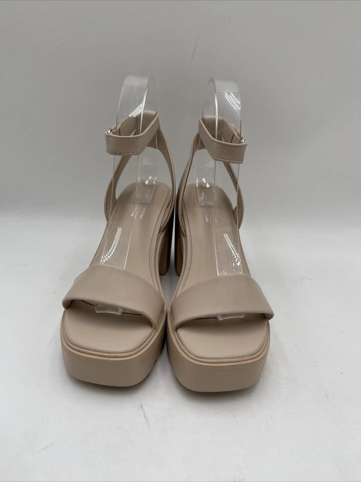 Women’s Call It Spring Wave Platform Sandal Beige Size 6.5 - Image 2 of 4