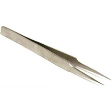 #4 Tweezers Stainless Steel Anti Magnetic Jeweler Watchmaker Jewelry Repair Tool