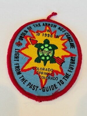 Boy Scout Cub Girl Patch Council Badge Memorabilia vtg 1990 Order Arrow Colorado