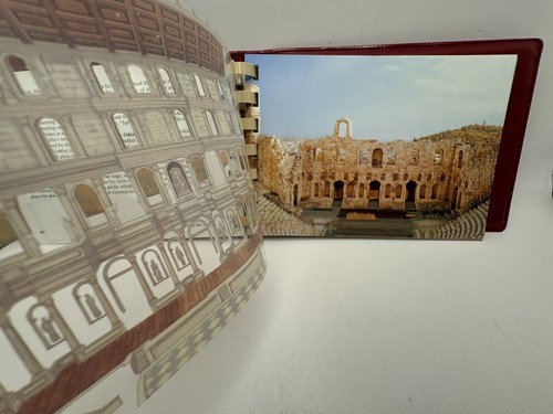 Vintage 4”x6” Book Of Athens Past & Present With Acetate Overlays - Picture 12 of 15