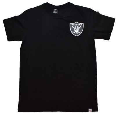 NFL Team Apparel Mens Las Vegas Raiders Football Black Shirt New S, M, L