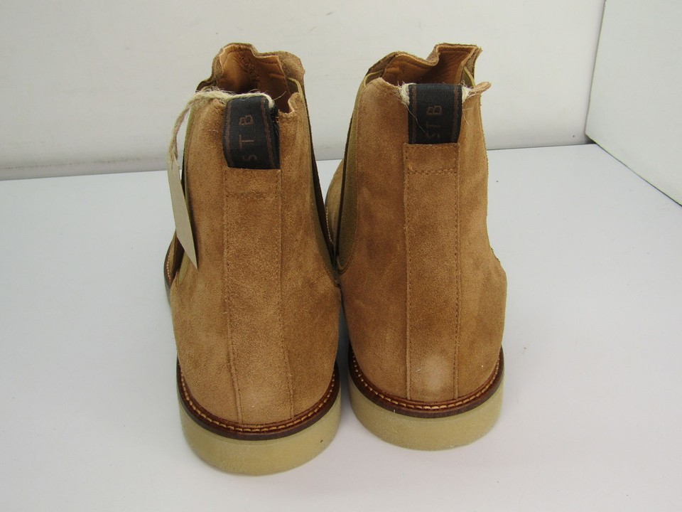 Shoe The Bear Mens KIP Chelsea Boots Size 11 Suede Flat PullOn Lined