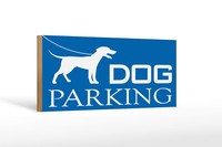 Holzschild Hinweis 27X10 Cm Dog Parking Deko Schild