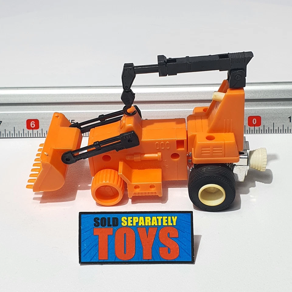 Vtg Micronauts CRATER CRUNCHER vehicle COMPLETE 1976 Mego construction backhoe - Image 2 of 4