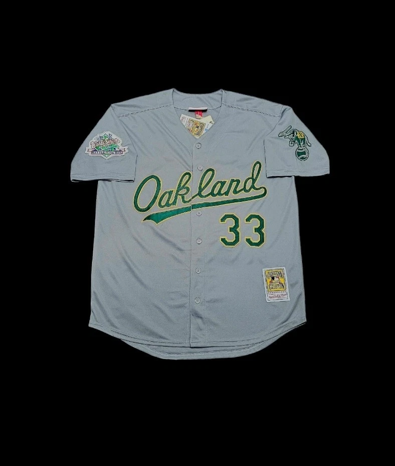 Camiseta retro José Canseco Oakland A's 1989 con parche Battle of the Bay OFERTA Foto 2 de 4