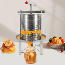 Honey Press Extractor Stainless Steel Manual Honey Wax Pressing Beekeeping Tool