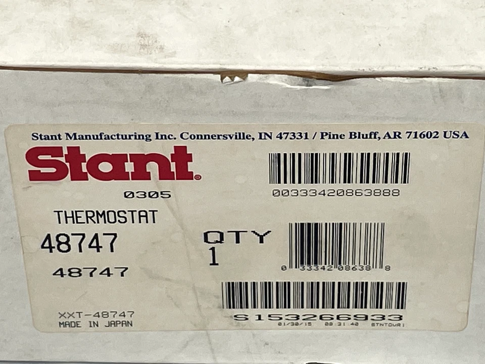 Термостат охлаждающей жидкости двигателя Stant 48747 / выход воды в сборе с корпусом - Изображение 4 из 4