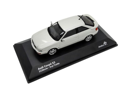 Audi Coupé S2 Modellauto Miniatur 1:43 Solido Perlmuttweiß Weiß