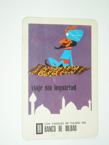 CALENDARIO FOURNIER BANCO DE BILBAO 1969.(Ver descripción estado).