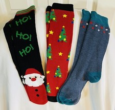 Mens Holiday Socks Christmas Set Of 3 NEW Unbranded Soft Comfortable