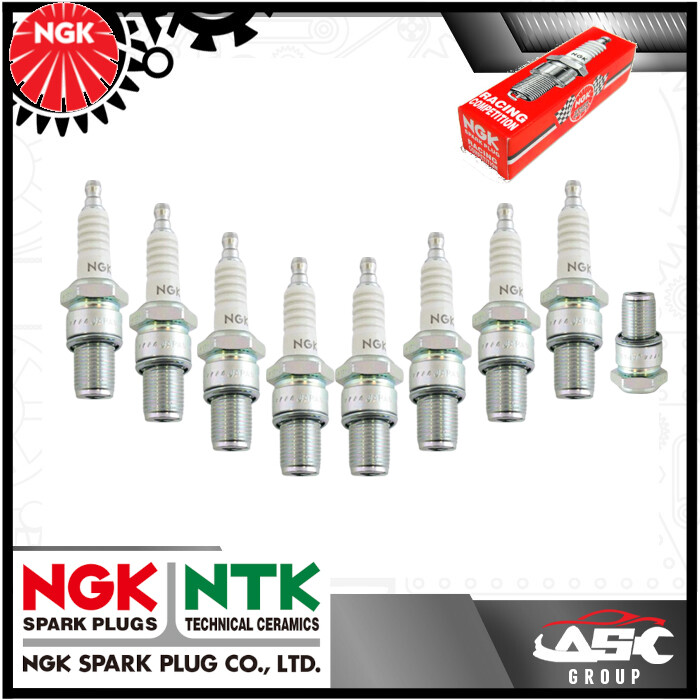 8x NEW NGK Racing SPARK PLUGS - Part no. B8EGP Stock no. 2046 8pk Sparkplugs