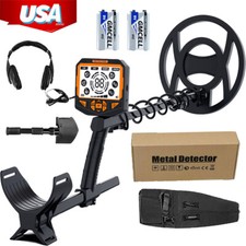 Metal Detector for Adults 10-inch Waterproof Coil and Headphone Plus Accessories