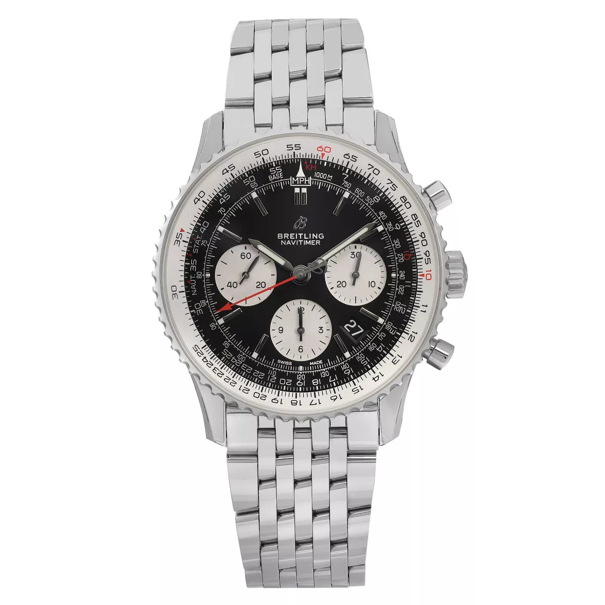 Breitling Navitimer 1 Steel Black Dial Automatic Mens Watch