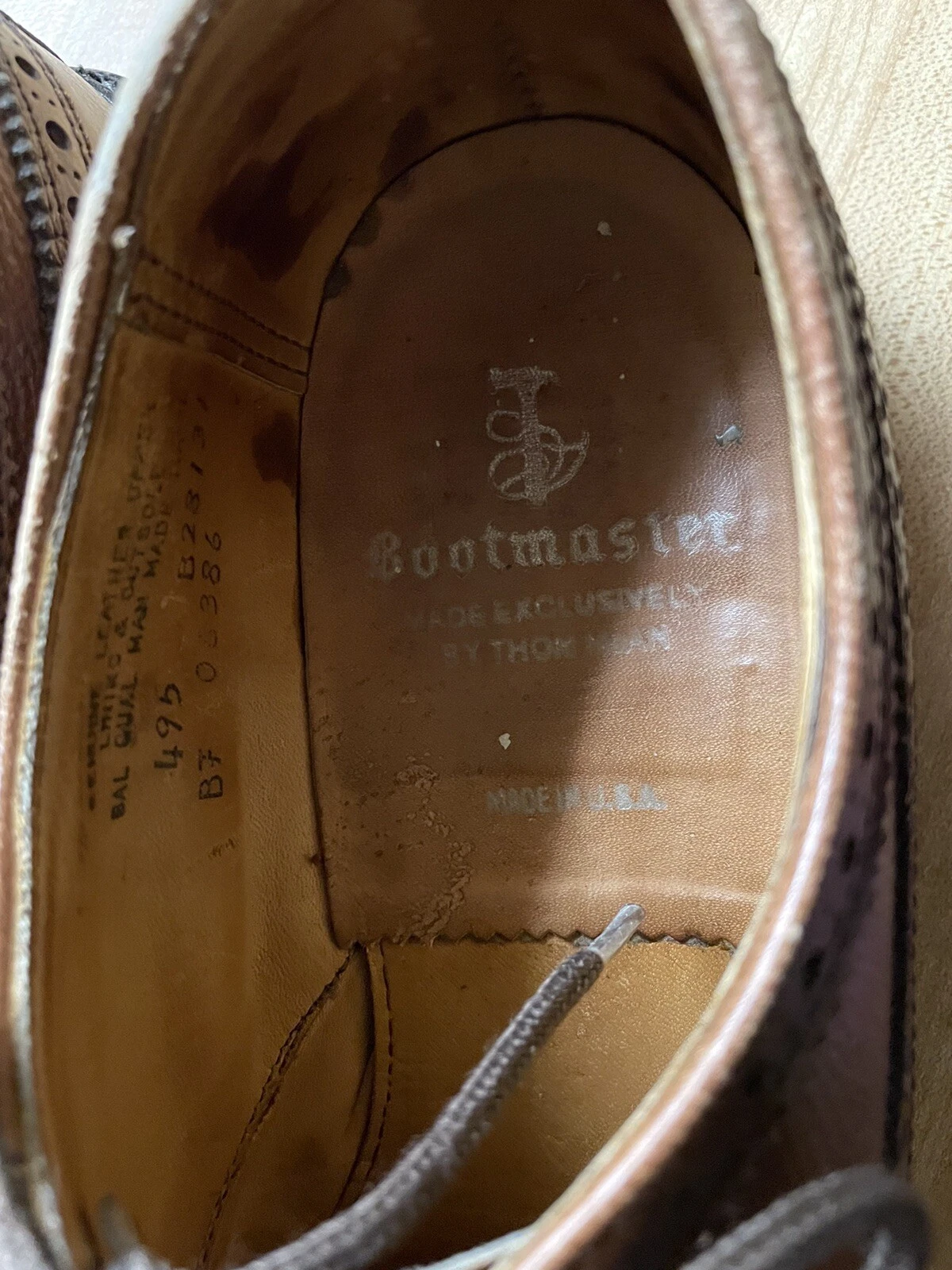 THOM BROWNE Derby Bootmaster By Thom McCan in pelle marrone ciottolato lungo alare