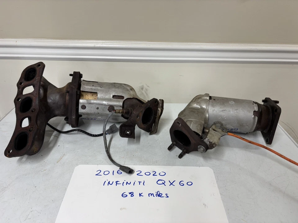 Both CATALYTIC CONVERTERS Right&Left  2016 -2020 INFINITI QX60 NISSAN PATHFINDER - Image 3 of 4