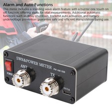 120W SWR Power Meter 240x240 Color LCD Display 1.8 To 54MHz FM AM SSB Modes NEW