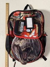 Kids T-Rex Dinosaur Boys Medium Backpack Blac...