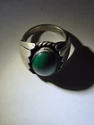 vintage navajo sterling silver turquoise ring