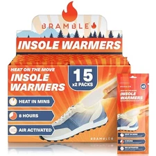  Insole Foot Warmers for Feet 5/15/30 Pair - Up to 10 30 Warmers (15 Pair)