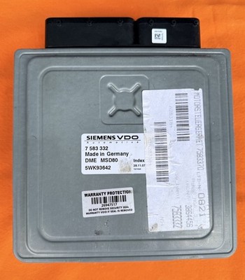 2007-2008 BMW 135i 335i 535i N54 MSD80 DME ECU ENGINE CONTROL MODULE 7583332 OEM