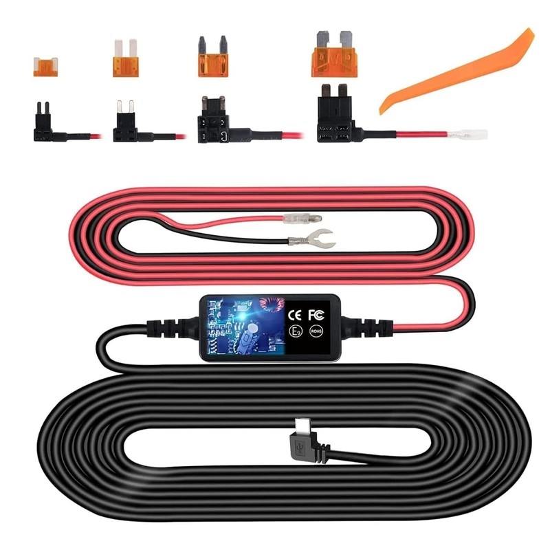 Dash Cam Hardwire Kit,Type-C Hard Wire Kit,USB C Kit Black