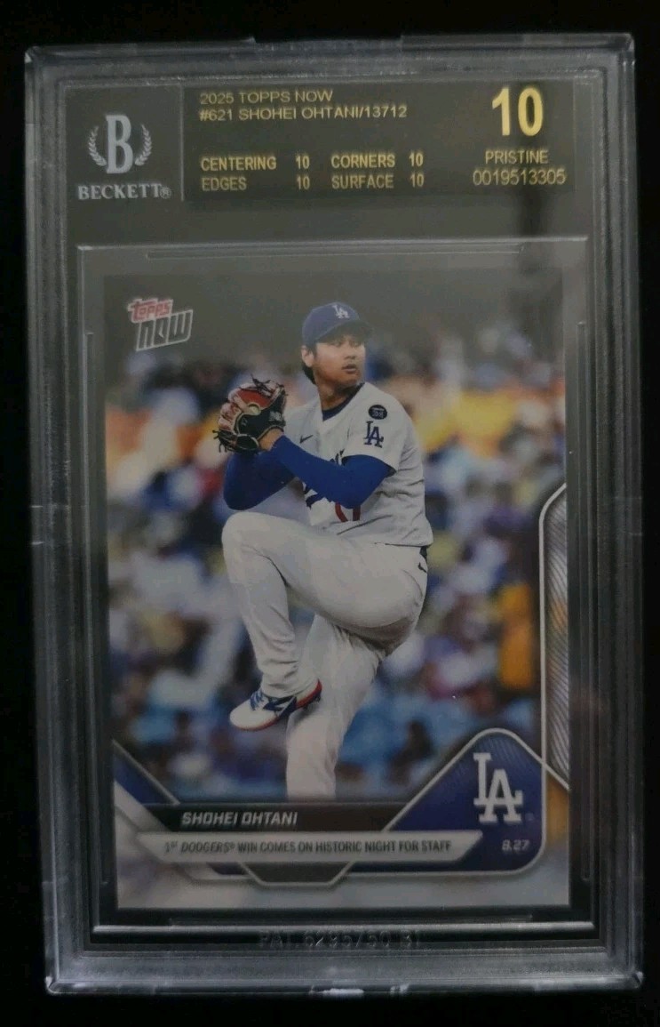 2025 TOPPS NOW #650 SHOHEI OHTANI/8369 BGS 10 BLACK LABEL Beckett Trading Card