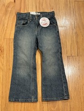 New LEVI'S Signature Bootcut Adjustable Waist Cotton Jeans Boys 6