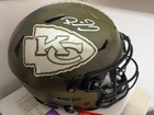 PATRICK MAHOMES FS STS Autographed SPEEDFLEX HELMET! - BAS COA .  SMALL SMUDGE