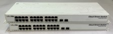 Lot of 2 MikroTik CSS326-24G-2S RM 24-Port Cloud Smart Network Switch "D6C"