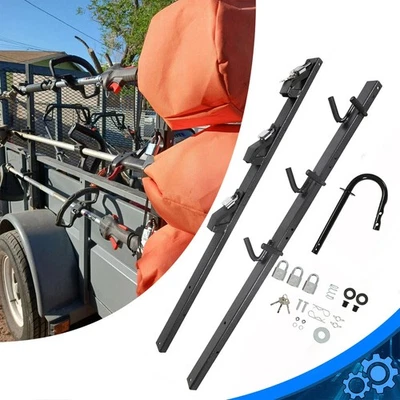 3 Platz Trimmerständer Halter mit Schloss Unkrautfresser Träger für LKW Anhänger geschlossen - Bild 1 von 4